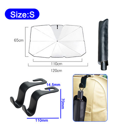 Automobilio priekinio stiklo skėčio nuo saulės skėčio tipo stogelis nuo saulės automobilio langų apsaugai nuo saulės skėčio šilumos izoliacijos audinys automobilio priekiniam gaubtui