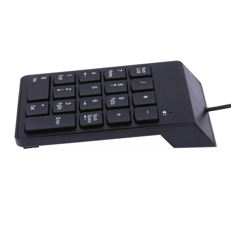 Mini USB cu fir de 147 cm Tastatură numerică cu 18 taste Tastatură numerică pentru laptop Notebook pentru Win7/Win8/Win10/Linux/iOS