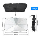 Umbrelă de soare pliabilă pentru mașină, parbriz interior, umbrelă de soare, geam din față, protecție UV, umbrelă, umbrelă de soare, accesorii auto
