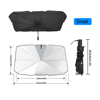 Umbrelă de soare pliabilă pentru mașină, parbriz interior, umbrelă de soare, geam din față, protecție UV, umbrelă, umbrelă de soare, accesorii auto