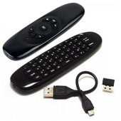 Versiunea cu iluminare din spate a mouse-ului cu tastatură mini colorat C120 Wireless Air T10 Telecomandă cu tastatură pentru mouse zburător cu voce retroiluminată