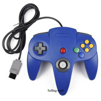 2 пакета класически кабелен контролер N64 Ретро игри 64-битов контролер за смяна на джойстика за геймпад за конзола за видеоигри N64