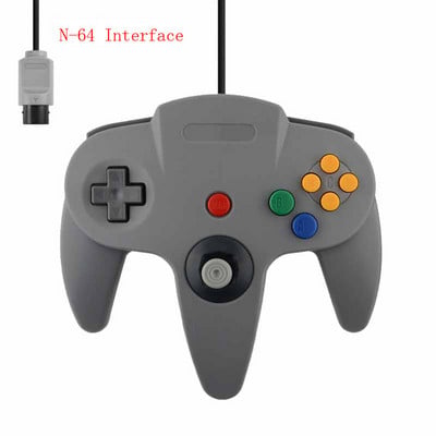 2 Pack Classic Wired N64 Controller Retro Games 64-bit Gamepad Joystick Replacement Controller For N64 Video Games Console