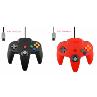 2 Pack Classic Wired N64 Controller Retro Games 64-bit Gamepad Joystick Replacement Controller For N64 Video Games Console