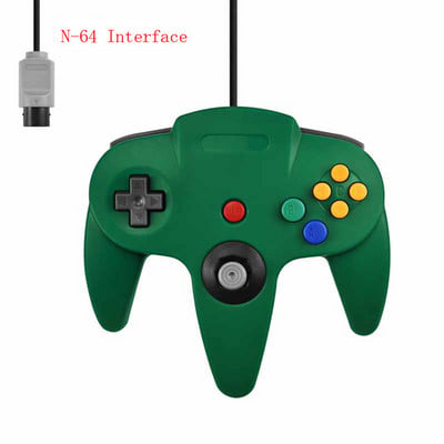 2 Pack Classic Wired N64 Controller Retro Games 64-bit Gamepad Joystick Replacement Controller For N64 Video Games Console