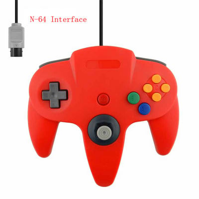 2 Pack Classic Wired N64 Controller Retro Games 64-bit Gamepad Joystick Replacement Controller For N64 Video Games Console