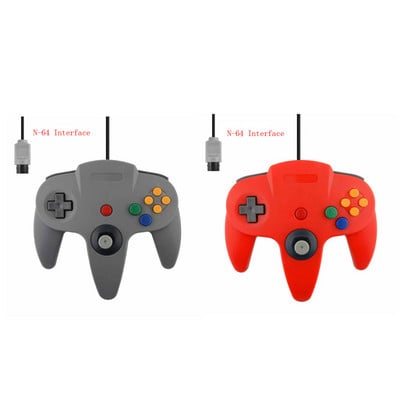 2 Pack Classic Wired N64 Controller Retro Games 64-bit Gamepad Joystick Replacement Controller For N64 Video Games Console