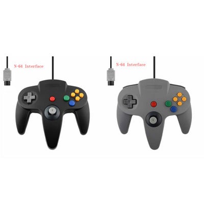 2 Pack Classic Wired N64 Controller Retro Games 64-bit Gamepad Joystick Replacement Controller For N64 Video Games Console