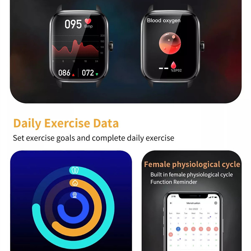 Έξυπνο ρολόι KT65/ C61 ανδρικό 1,9 ιντσών Bluetooth Call Heart Rate Monitoring AI Voice Assistant Wristwatch Lady Smartwatch