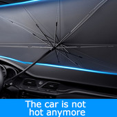 Protector de parasolar auto Umbrelă de soare Accesorii de protecție interioară a parbrizului Umbrelă de protecție solară auto geam față