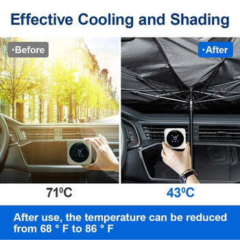 Слънцезащитен протектор за автомобил Чадър Аксесоари за вътрешна защита на предното стъкло Автомобилни сенници за преден прозорец Слънцезащитен протектор