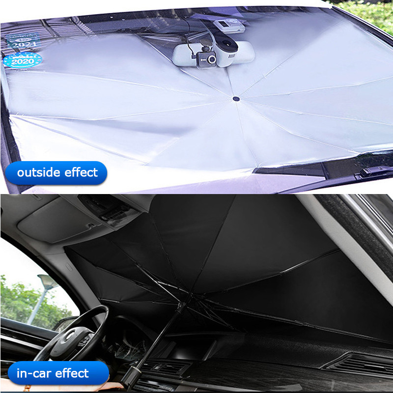 Protector de parasolar auto Umbrelă de soare Accesorii de protecție interioară a parbrizului Umbrelă de protecție solară auto geam față
