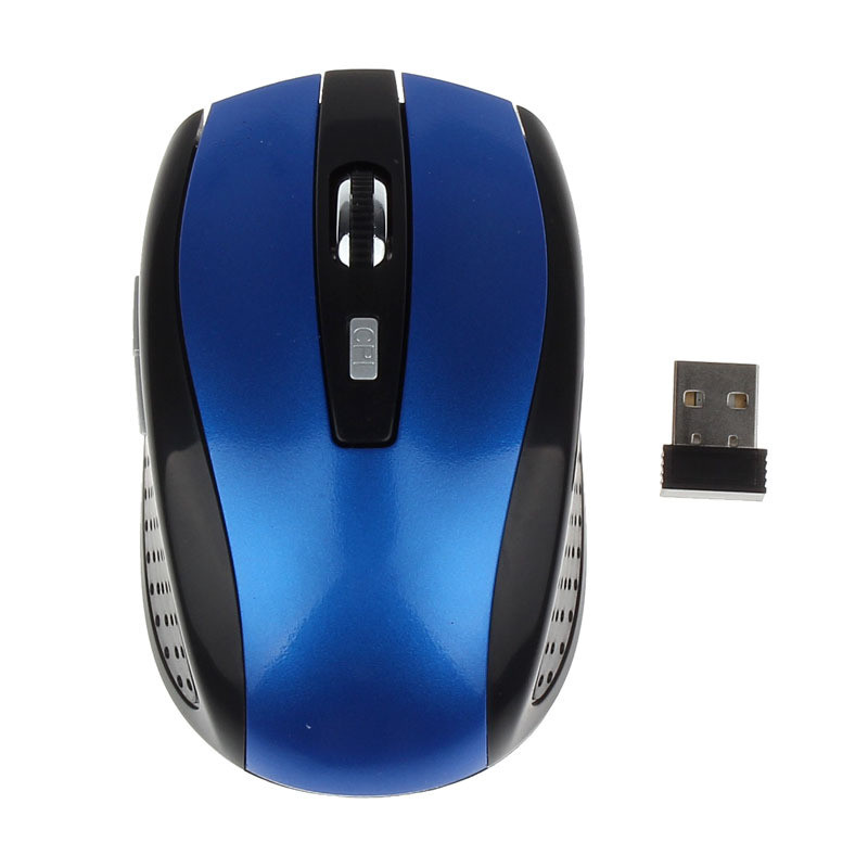 Mouse fără fir optic portabil clasic 2.4G cu receptor nano USB pentru PC, laptop, 4 butoane, niveluri de ajustare de 1600 DPI