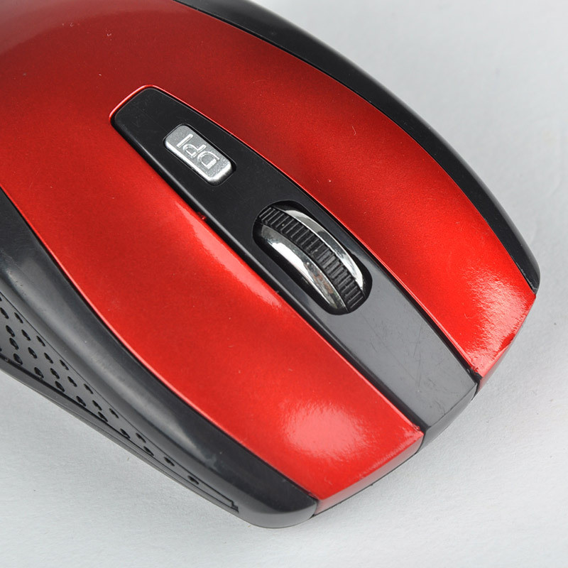 Mouse fără fir optic portabil clasic 2.4G cu receptor nano USB pentru PC, laptop, 4 butoane, niveluri de ajustare de 1600 DPI