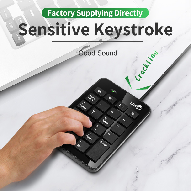 XKB-01Tastatură numerică universală USB Wire Mini număr Tastatură tastatură pentru laptop PC Desktop Computer Tastatură numerică 23 taste Tastatură