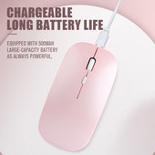 Mouse Bluetooth fără fir reîncărcabil Macaron Mouse USB 2,4G pentru Android Windows Tablet Laptop Notebook PC pentru IPAD mobil