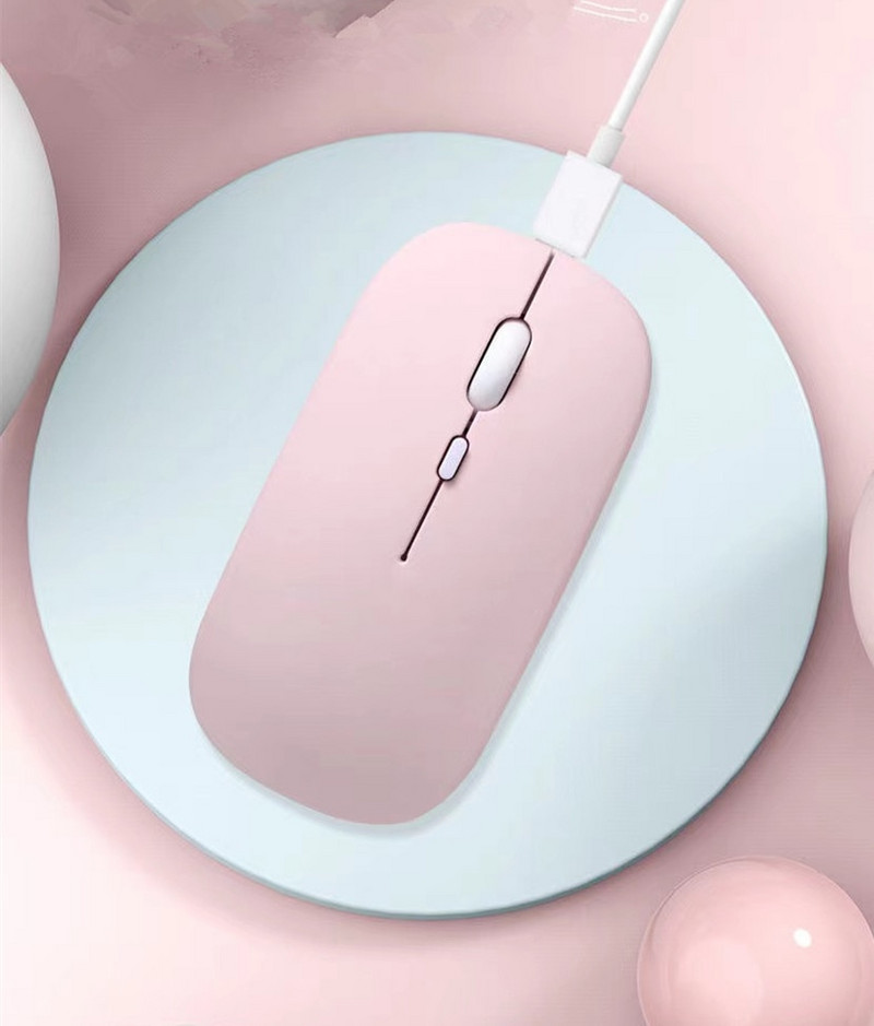 Mouse Bluetooth fără fir reîncărcabil Macaron Mouse USB 2,4G pentru Android Windows Tablet Laptop Notebook PC pentru IPAD mobil