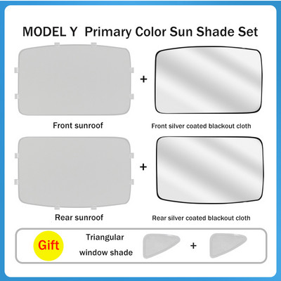 Pentru Tesla Model3 ModelY 2017-2022 Față Spate Trapă Parbriz Luminar Plasă de umbrire Upgrade Umbrele de soare Parasolar de sticlă