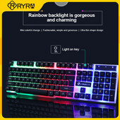 Mini tastatură mecanică pentru jocuri RYRA TX300 USB Comutator roșu 61 de taste Cablu detasabil cu fir Tastatură mecanică pentru jocuri