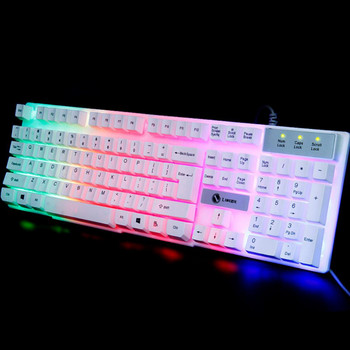 RYRA TX300 USB Mini Mechanical Gaming Keyboard Red Switch 61 Keys Ενσύρματο αποσπώμενο καλώδιο μηχανικό πληκτρολόγιο παιχνιδιών