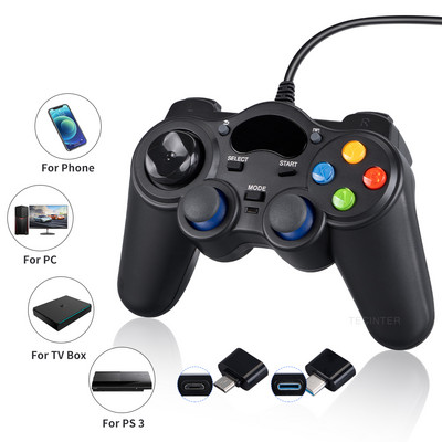 Pentru telefon Android Gamepad USB cu fir pentru PS3 Joystick Consolă Control pentru PC pentru Controler de joc SONY PS3 Accesoriu Joypad
