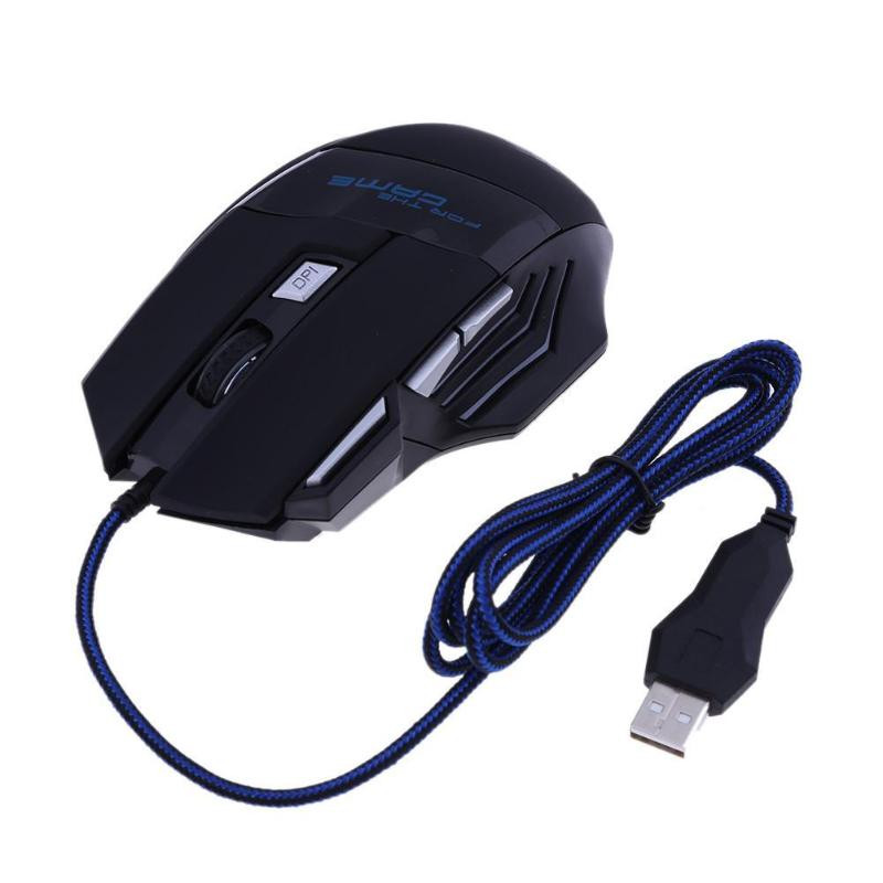 Mouse de gaming cu fir USB Mouse de computer Gaming RGB Mause Gamer Mouse ergonomic 7 butoane 5500DPI LED Mouse de joc silențios pentru PC Laptop