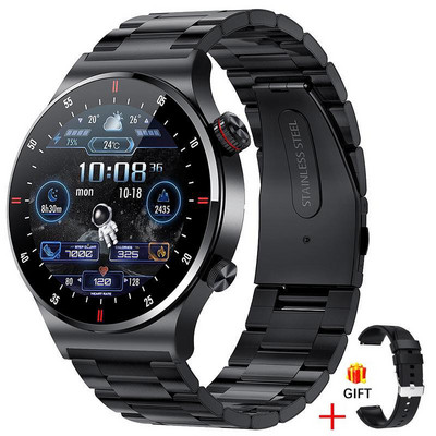 FIGHTIME Bluetooth Call Smart Watch Bărbați Sport Tracker Fitness ECG+PPG Smartwatch impermeabil Ecran HD pentru telefon Huawei Xiaomi