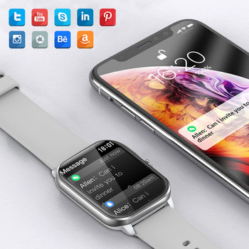 За Xiaomi Huawei Samsung 1,9-инчов Bluetooth разговор Смарт часовник Мъжки 100 спортни режима 2023 г. Нов дамски SmartWatch AI Гласов асистент