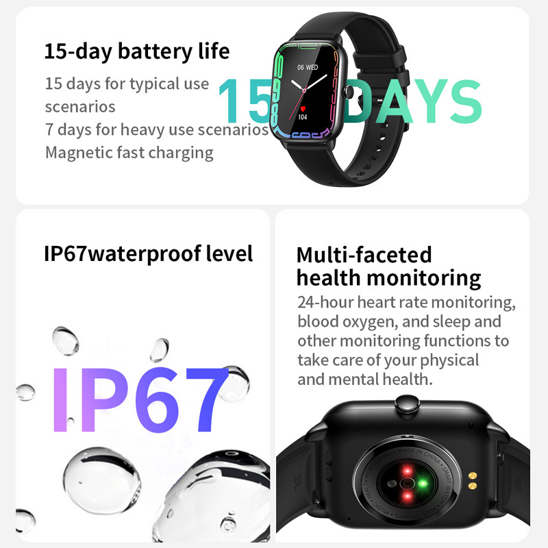 Pentru Xiaomi Huawei Samsung 1.9 inch Bluetooth Call Smart Watch Bărbați 100 moduri sport 2023 Noi doamne SmartWatch AI Voice Assistant