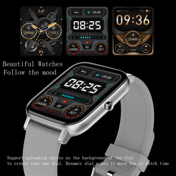 HD Full Touch Smart Watch Нови мъжки дамски спортни часовници Bluetooth разговор SOS Откриване на сърдечен ритъм Кръвно налягане Мониторинг на съня