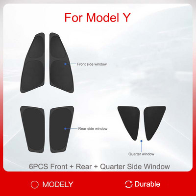 Pentru Tesla Model 3/Y 2017-2022 Parasolar geam lateral Umbrire de intimitate Umbrire Izolatie parbriz fata spate + strat reflectorizant