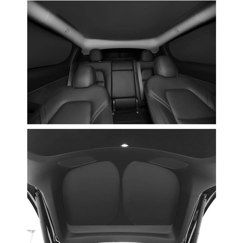 Pentru Tesla Model 3/Y 2017-2022 Parasolar geam lateral Umbrire de intimitate Umbrire Izolatie parbriz fata spate + strat reflectorizant