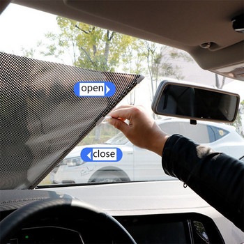 Аксесоари за защита на автомобила Автоматично прибиращ се протектор за сенник Чадър Преден прозорец Сенник Покривало Завеси Вътрешно предно стъкло