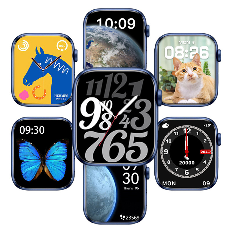 Ceas inteligent Ceas bărbați și femei WS88 Ceas inteligent Seria 8 Oxigen din sânge Frecvența cardiacă Somn Modele de monitor de încărcare fără fir Ceas personalizat