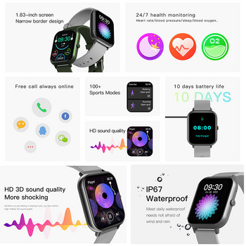2023 New Men Bluetooth Call Smart Watch Women Heart Rate Voice Assistant Smart Watch Man Sports Smartwatches for Android IOS+Box