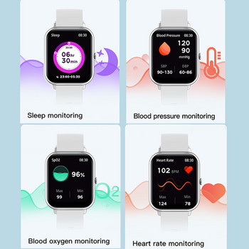2023 Нов мъжки смарт часовник с Bluetooth обаждане, дамски сърдечен ритъм, гласов асистент, смарт часовник, мъжки спортни смарт часовници за Android IOS+кутия