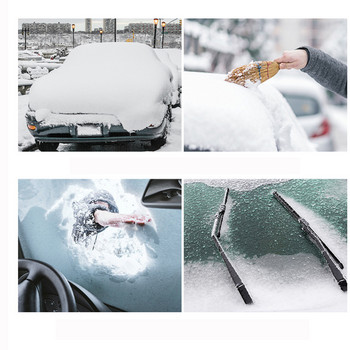 Κάλυμμα χιονιού αυτοκινήτου Μπροστινό κάλυμμα ηλίου παρμπρίζ Μεγάλο αδιάβροχο προστατευτικό παραθύρου κατά του πάγου Χειμερινά αξεσουάρ αυτοκινήτου