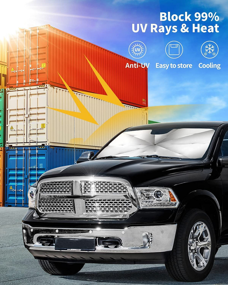 Rotire la 360° Arbore pliabil Parbriz automat pliabil Umbrelă de parbriz Umbrelă de umbrire față de mașină