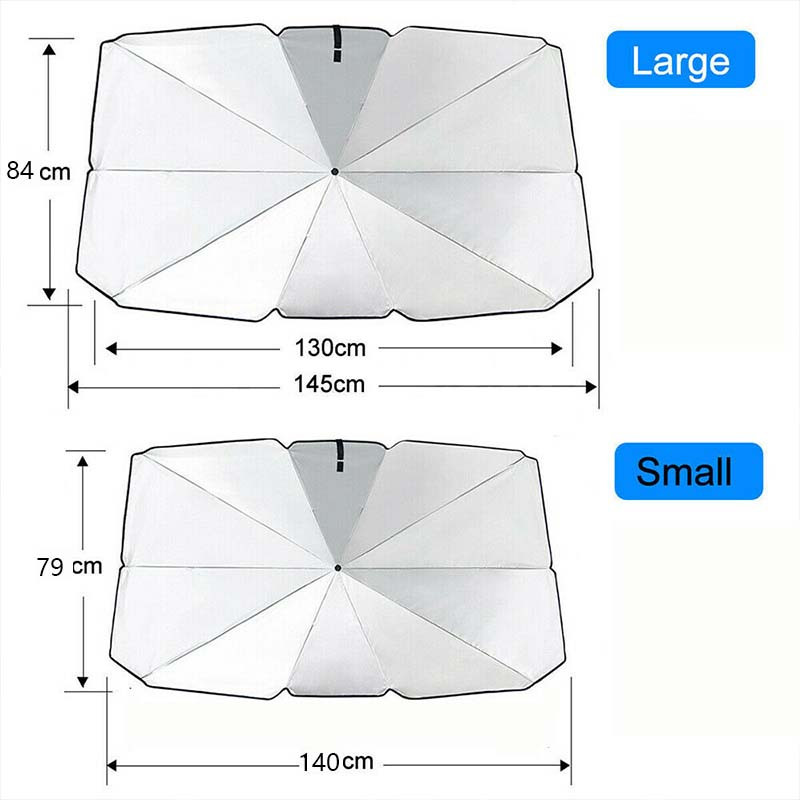 Rotire la 360° Arbore pliabil Parbriz automat pliabil Umbrelă de parbriz Umbrelă de umbrire față de mașină