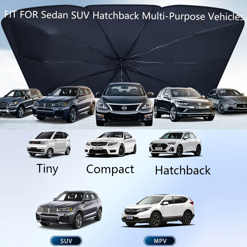 Rotire la 360° Arbore pliabil Parbriz automat pliabil Umbrelă de parbriz Umbrelă de umbrire față de mașină