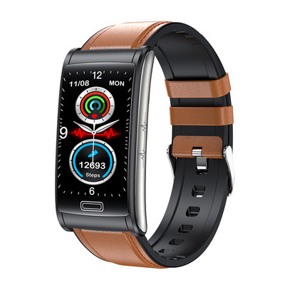 Έξυπνο αντρικό ρολόι ECG E600 Μη επεμβατικό όργανο γυμναστικής Γυναικείο Smartwatch Android