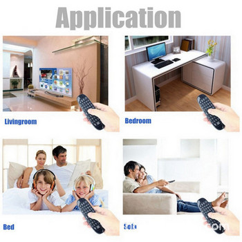 Remote Air Mouse Mini Wireless Keyboard Fly Mouse Control 2.4G Επαναφορτιζόμενο για Android TV Box/PC/Laptop/Projector/Game Box
