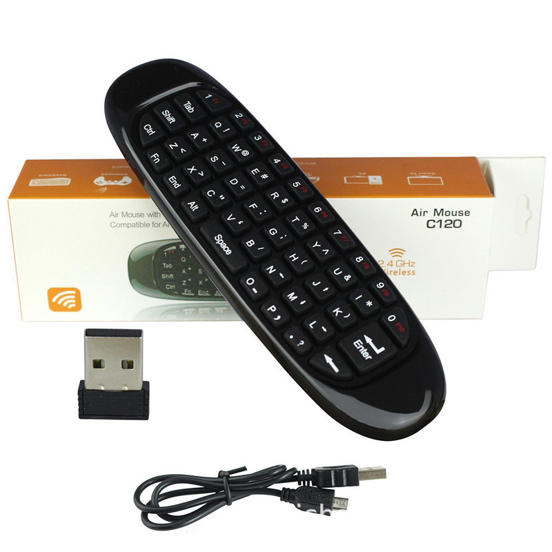 Дистанционна Air Mouse Мини безжична клавиатура Fly Mouse Control 2.4G акумулаторна за Android TV Box/PC/Laptop/Projector/Game Box