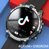 LZAKMR V20 4G Smart Watch Android OS Internet App Descărcare joc Video HeartRate 5MP Cameră dublă SIM Apel 128G ROM 1,6" Bărbați
