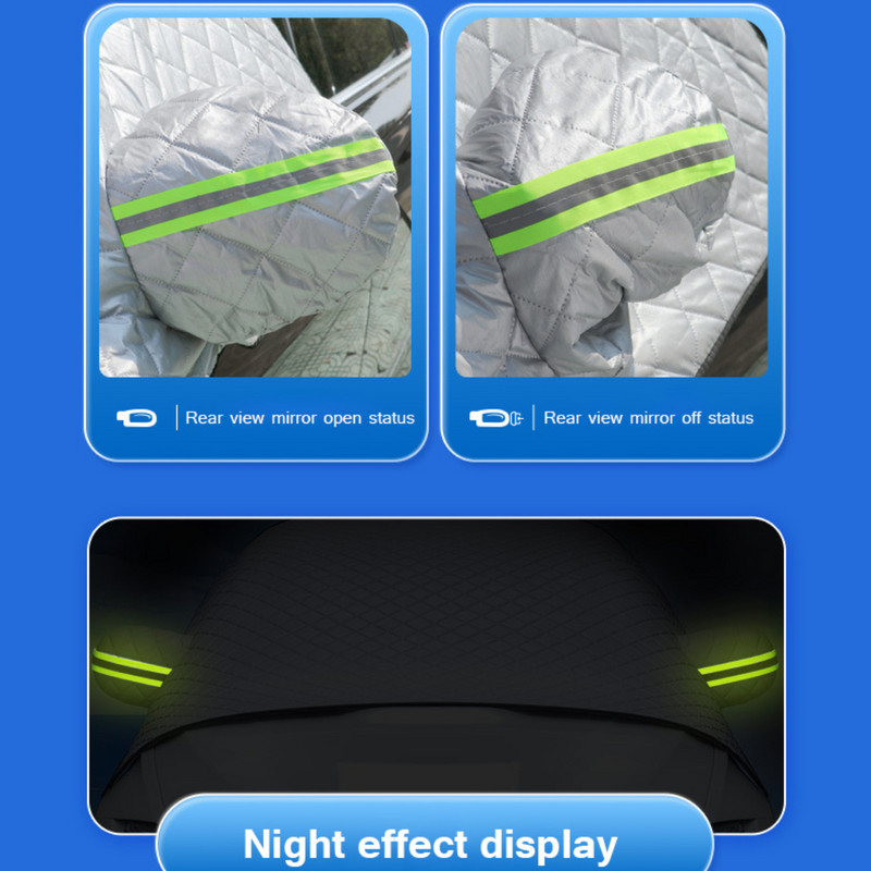 Parbriz mașină Husă de zăpadă în aer liber Umbrelă de soare pentru mașină Impermeabil Anti gheață Husă de iarnă Auto exterioară pentru SUV MVP Hatchback Sedan