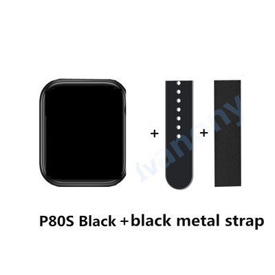 Ceas inteligent P80S Mod multi-sport Monitor de fitness Monitor ritm cardiac Tensiune arterială Oxigen Telecomandă Camera foto Memento mesaj VS P8