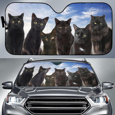 Bombay cat autós napernyő, Bombay macska szélvédő, Cats családi napernyő, macskaautó-tartozékok, autódísz, ajándék apának, anyának