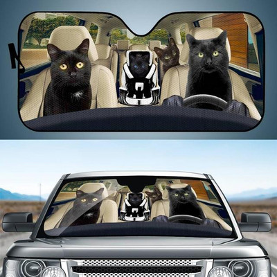 Bombay cat autós napernyő, Bombay macska szélvédő, Cats családi napernyő, macskaautó-tartozékok, autódísz, ajándék apának, anyának