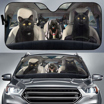 Bombay cat autós napernyő, Bombay macska szélvédő, Cats családi napernyő, macskaautó-tartozékok, autódísz, ajándék apának, anyának