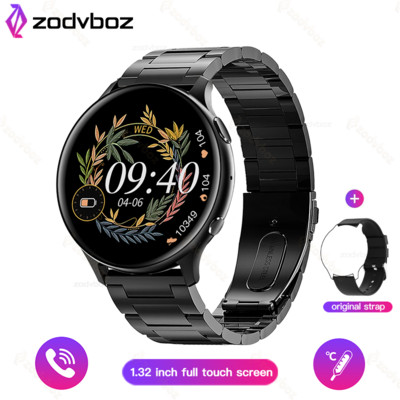 Nou Play Music Ceas inteligent Bărbați Apel Bluetooth Asistent vocal AI Prognoza meteo Ceas inteligent Femei Ceas de detectare a temperaturii